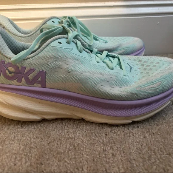 Hoka Clifton 9 Sunlit Glow/Lilac Mist - Picture 2 of 5
